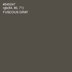 #545047 - Fuscous Gray Color Image